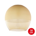 Varaosa: lasi kattokruunuun KULA E27, halkaisija 38 cm, savunharmaa/beige
