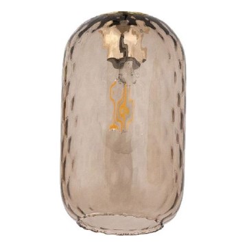 Varaosa lasikupu kattokruunuun ja seinävalaisimeen PESCARA E27, Ø 14 cm, savunruskea