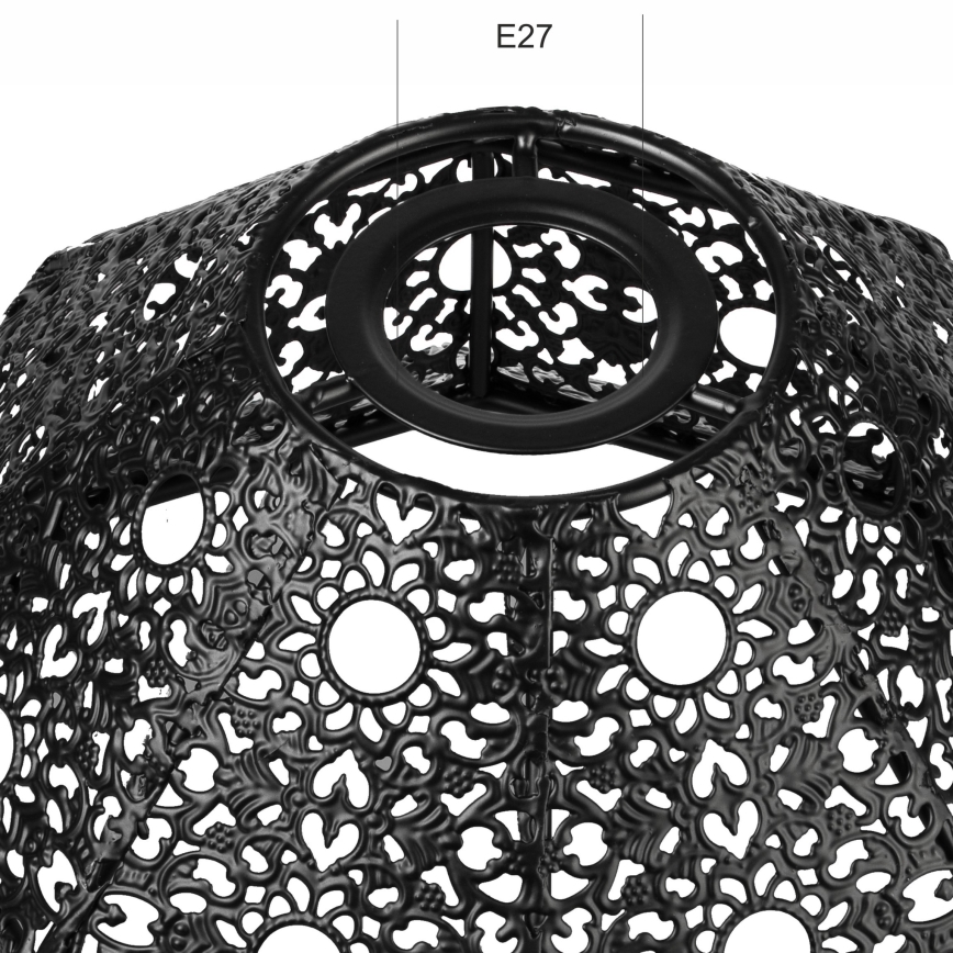 Varaosa varjostin SAMIRA E27 kattovalaisimeen, halkaisija 33 cm, musta