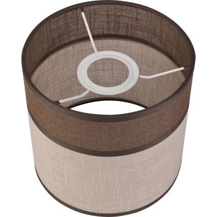 Varaava varjostin kattokruunuun, lattiavalaisimeen ja seinävalaisimeen ANDREA E27 halkaisija 16 cm ruskea/beige