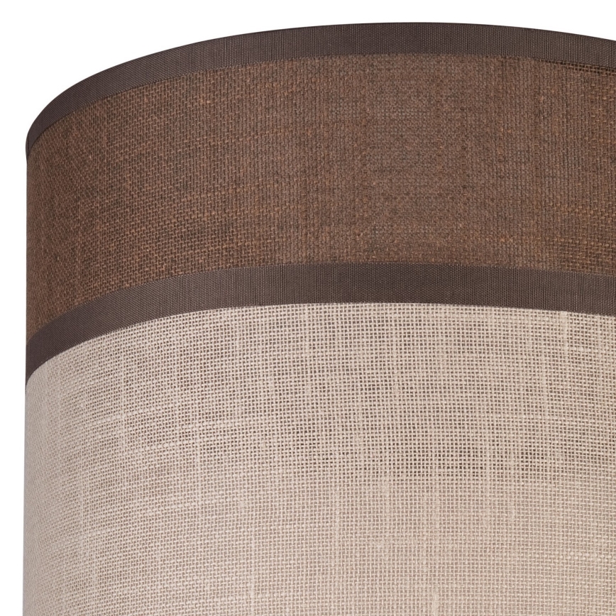 Varaava varjostin kattokruunuun, lattiavalaisimeen ja seinävalaisimeen ANDREA E27 halkaisija 16 cm ruskea/beige