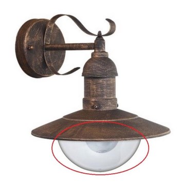 Varaosa varjostin Rabalux - OSLO E27