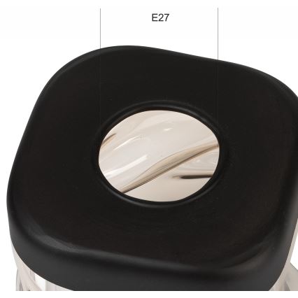 Varaosalasikupu HUGO-kattovalaisimeen E27, halkaisija 9,5 cm