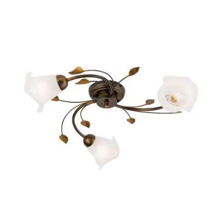 Varaava lasi kattokruunuun ja lamppuun SISI E14 halkaisija 13 cm valkoinen