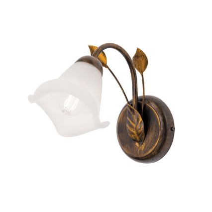 Varaava lasi kattokruunuun ja lamppuun SISI E14 halkaisija 13 cm valkoinen