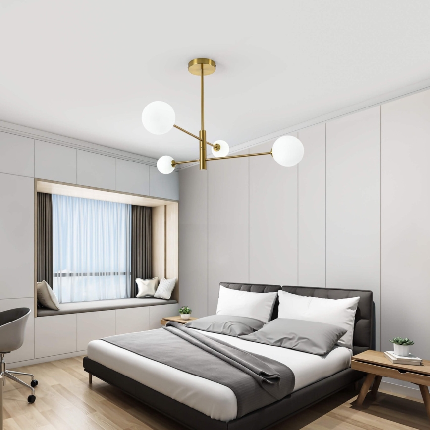 Varrellinen kattokruunu DORADO 4xG9/40W/230V, kultainen