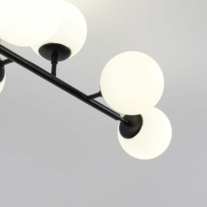 Varrellinen kattokruunu DORADO 8xE14/40W/230V musta