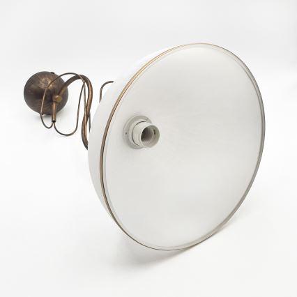 Varrellinen riippuvalaisin COBRA 1xE27/60W/230V, halkaisija 30 cm, pronssi/patina