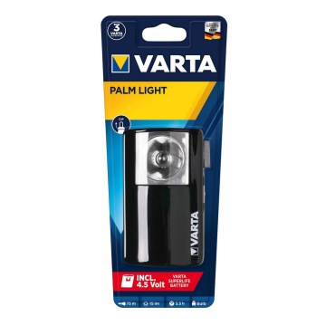 Varta 16645101421 - Kädessä pidettävä taskulamppu PALM LIGHT P13,5s/1x3R12