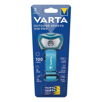 Varta 16650101421 - LED Otsalamppu ULKOILUURHEILU H10 Pro LED/3xAAA