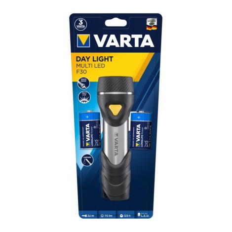 Varta 17612101421 - LED-taskulamppu DAY LIGHT LED/2xD