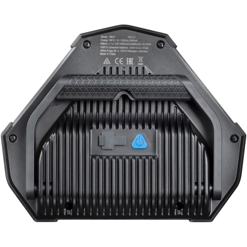Varta 18647101401 - Kannettava LED-työvalo WORK FLEX LED/12W/5V 5200 mAh IP54
