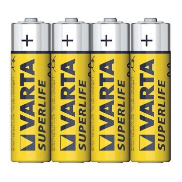 Varta 2006 - 4 kpl sinkkihiiliparisto SUPERLIFE AA 1,5V SUPERLIFE