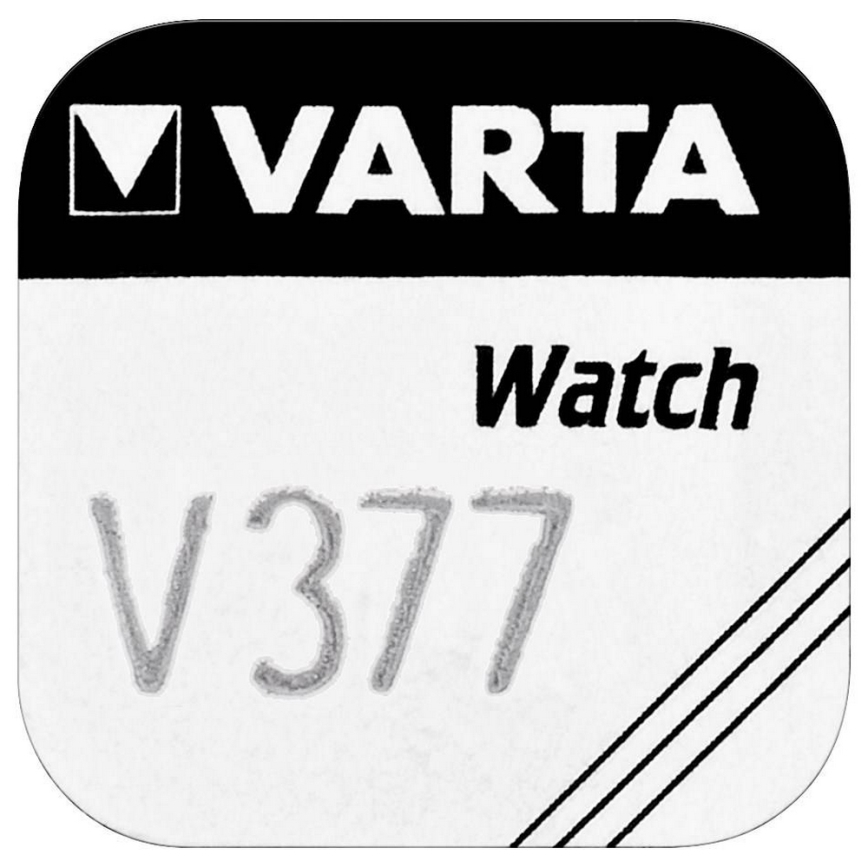 Varta 3771 - 1 kpl hopeaoksidinappiparisto V377 1,5V