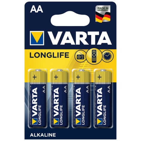 Varta 4106 - 4 kpl Alkaliparisto LONGLIFE EXTRA AA 1,5V