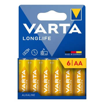 Varta 4106101736 - 6 kpl Alkaliparistoja LONGLIFE AA 1,5V