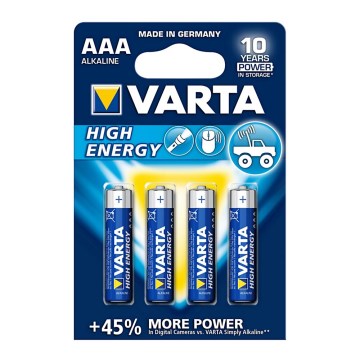 Varta 4903 - 4 kpl Alkaliparisto HIGH ENERGY AAA 1,5V