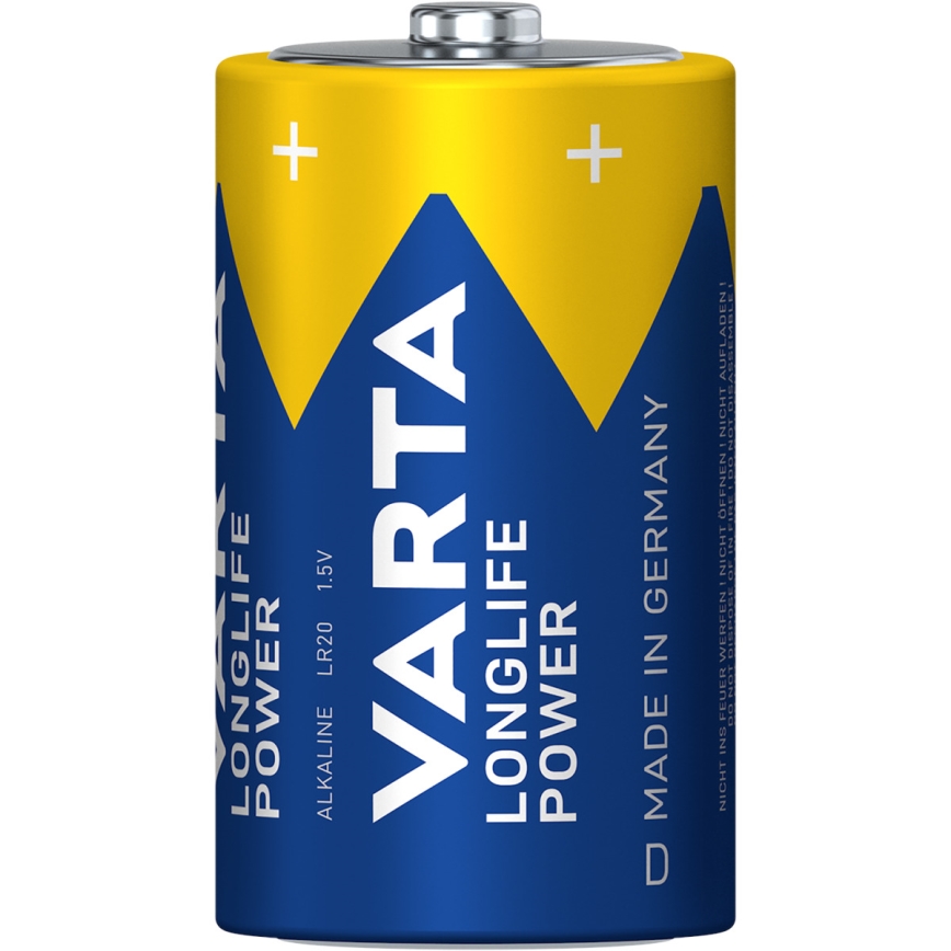 Varta 4920121422 - 2 kpl Alkaliparistoja LONGLIFE POWER LR20/D 1,5V