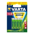 Varta 5670 - 3+1 kpl Uudelleenladattava akku ACCU AAA Ni-MH/800mAh/1,2V