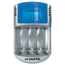 Varta 57070 - Akkulaturi LCD 4xAA/AAA 100-240V/12V/5V