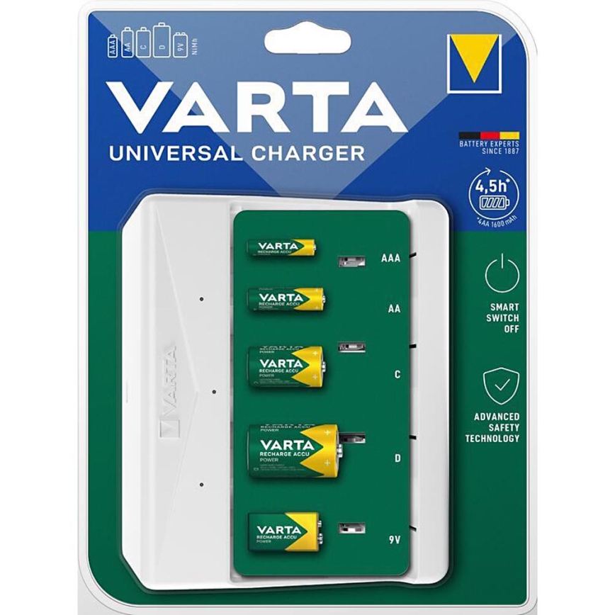 Varta 57658101401 - AA/AAA/C/D/9V-akkulaturi