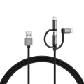 Varta 57937101111 - USB-kaapeli 3in1 Lightning ja Micro USB 2m