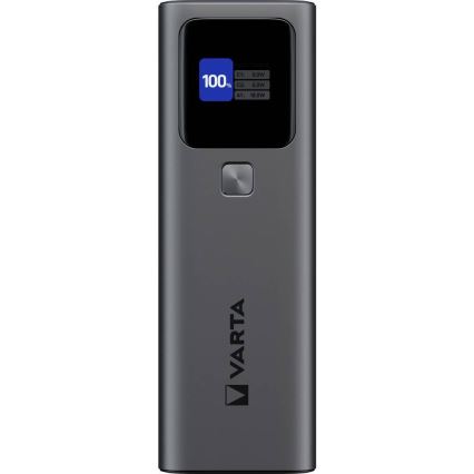 Varta 57984101111 - Powerbank LED-näytöllä, Power Delivery 27 000 mAh / 140 W / 3,7 V