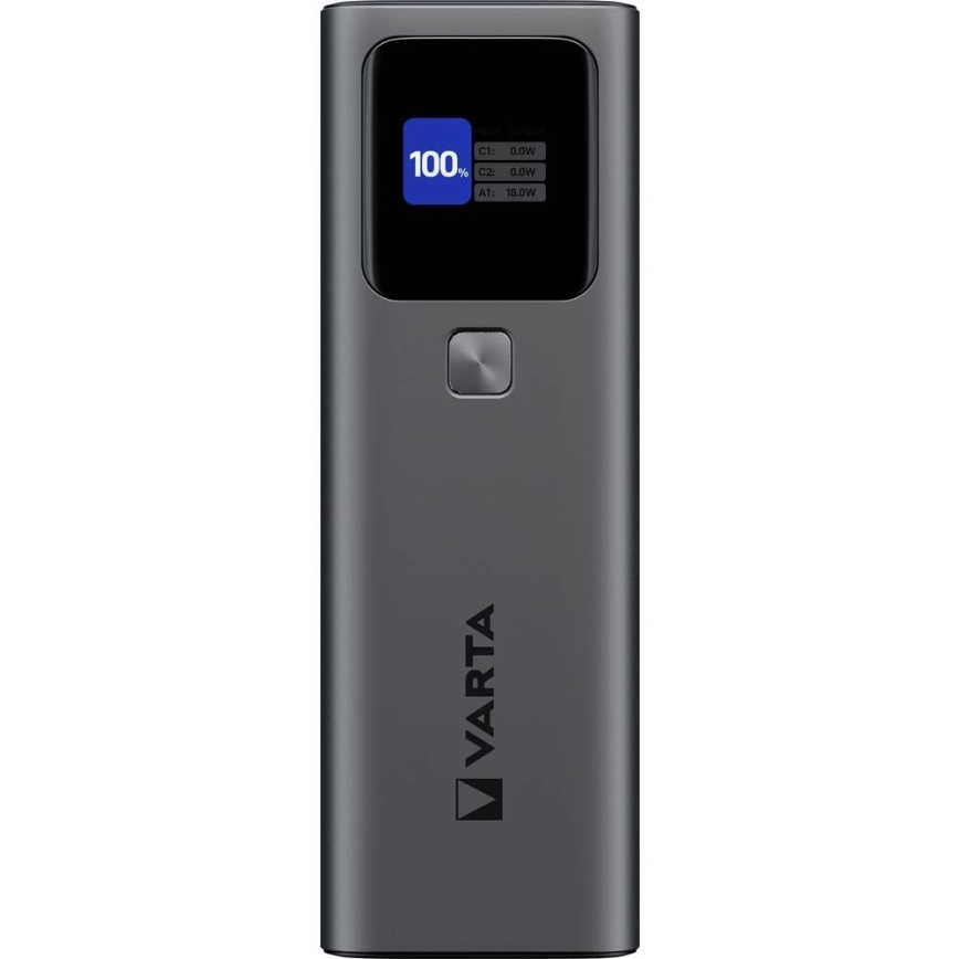 Varta 57984101111 - Powerbank LED-näytöllä, Power Delivery 27 000 mAh / 140 W / 3,7 V