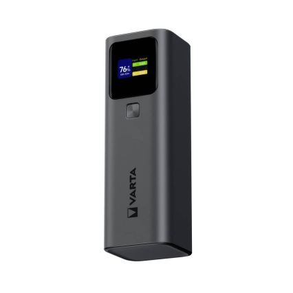Varta 57984101111 - Powerbank LED-näytöllä, Power Delivery 27 000 mAh / 140 W / 3,7 V