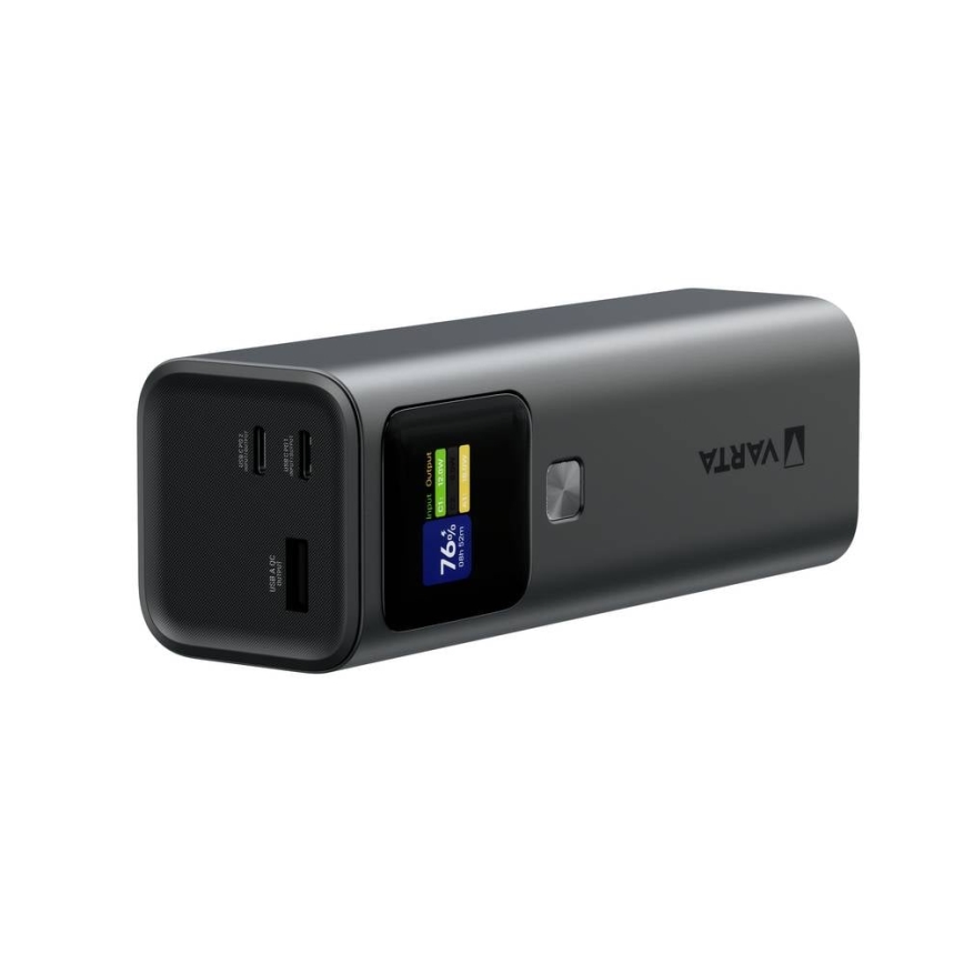 Varta 57984101111 - Powerbank LED-näytöllä, Power Delivery 27 000 mAh / 140 W / 3,7 V