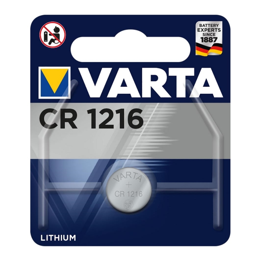 Varta 6216 - 1 kpl Litiumparisto CR1216 3V