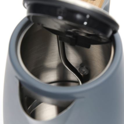 Vedenkeitin 1,7 l 2400W/230V ruostumaton teräs/harmaa
