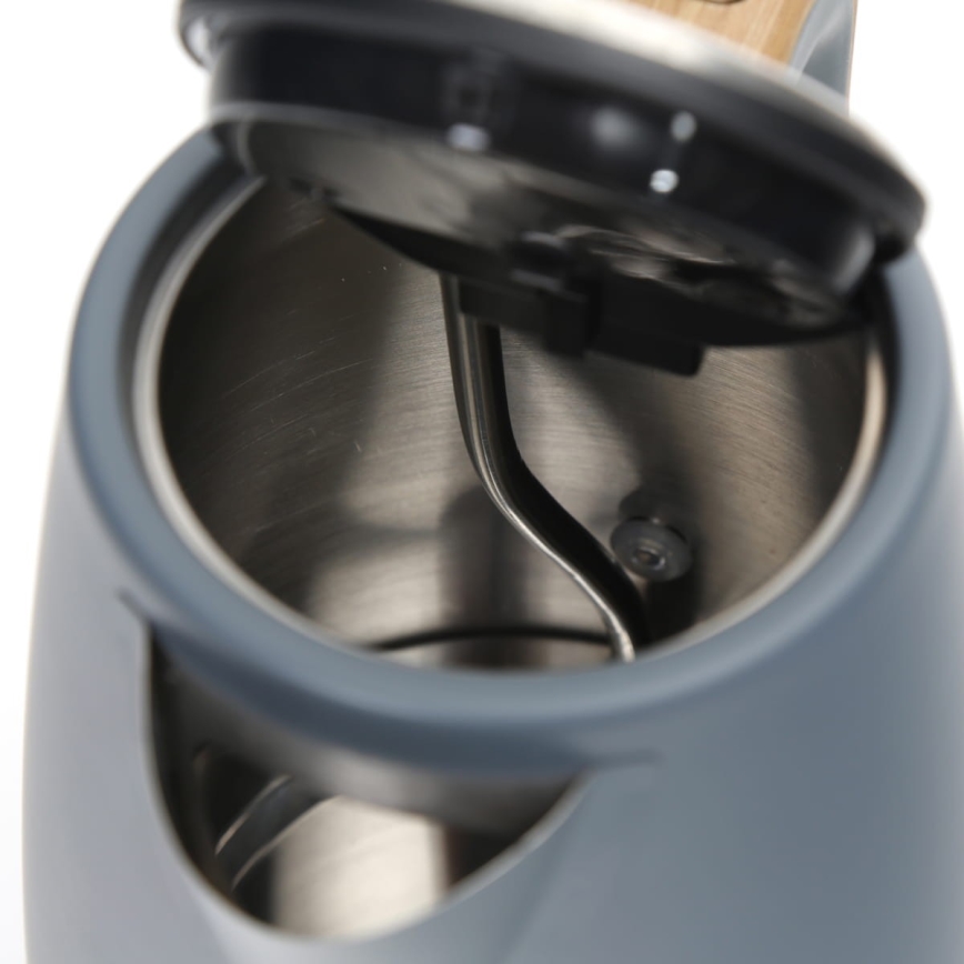 Vedenkeitin 1,7 l 2400W/230V ruostumaton teräs/harmaa