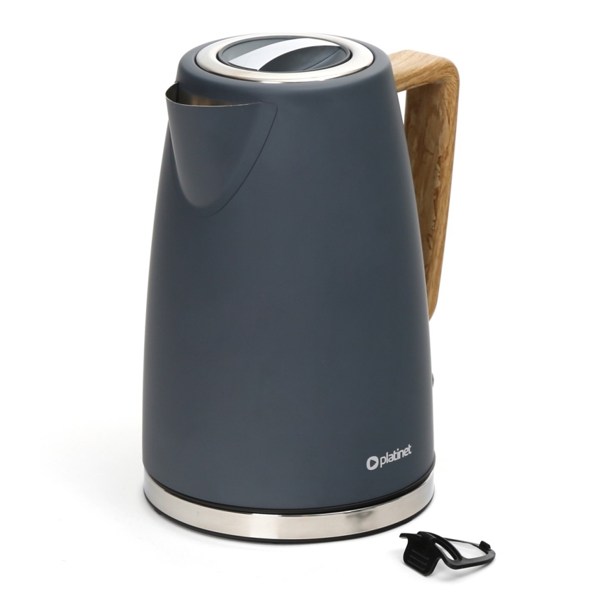 Vedenkeitin 1,7 l 2400W/230V ruostumaton teräs/harmaa