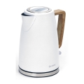 Vedenkeitin 1,7 l 2400W/230V ruostumaton teräs/valkoinen
