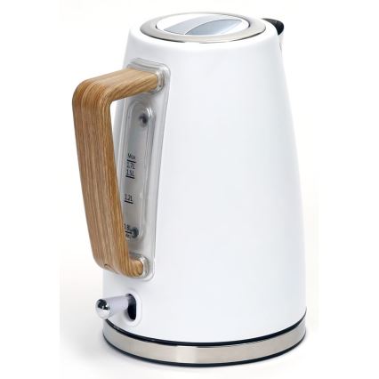 Vedenkeitin 1,7 l 2400W/230V ruostumaton teräs/valkoinen