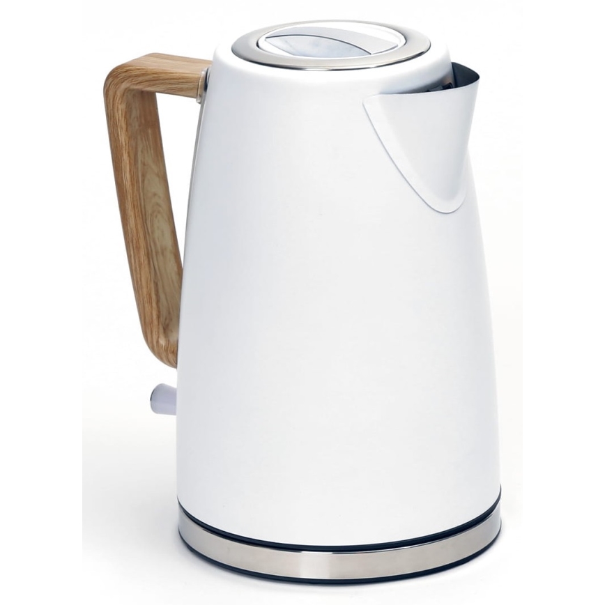 Vedenkeitin 1,7 l 2400W/230V ruostumaton teräs/valkoinen