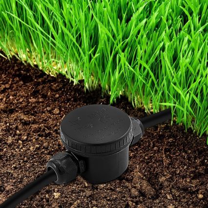 Vedenonpitävä liitäntäliitin IP66 musta