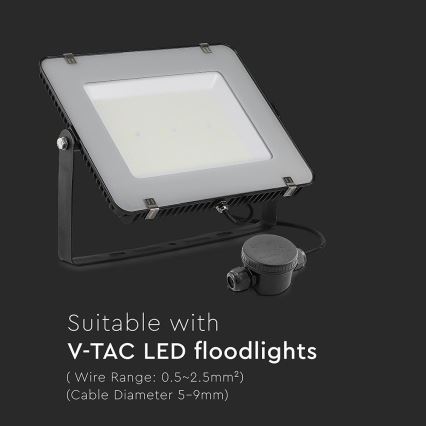 Vedenonpitävä liitäntäliitin IP66 musta