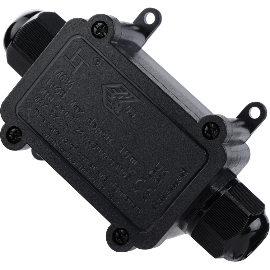 Vedenpitävä kytkentärasia 24A/230V IP68