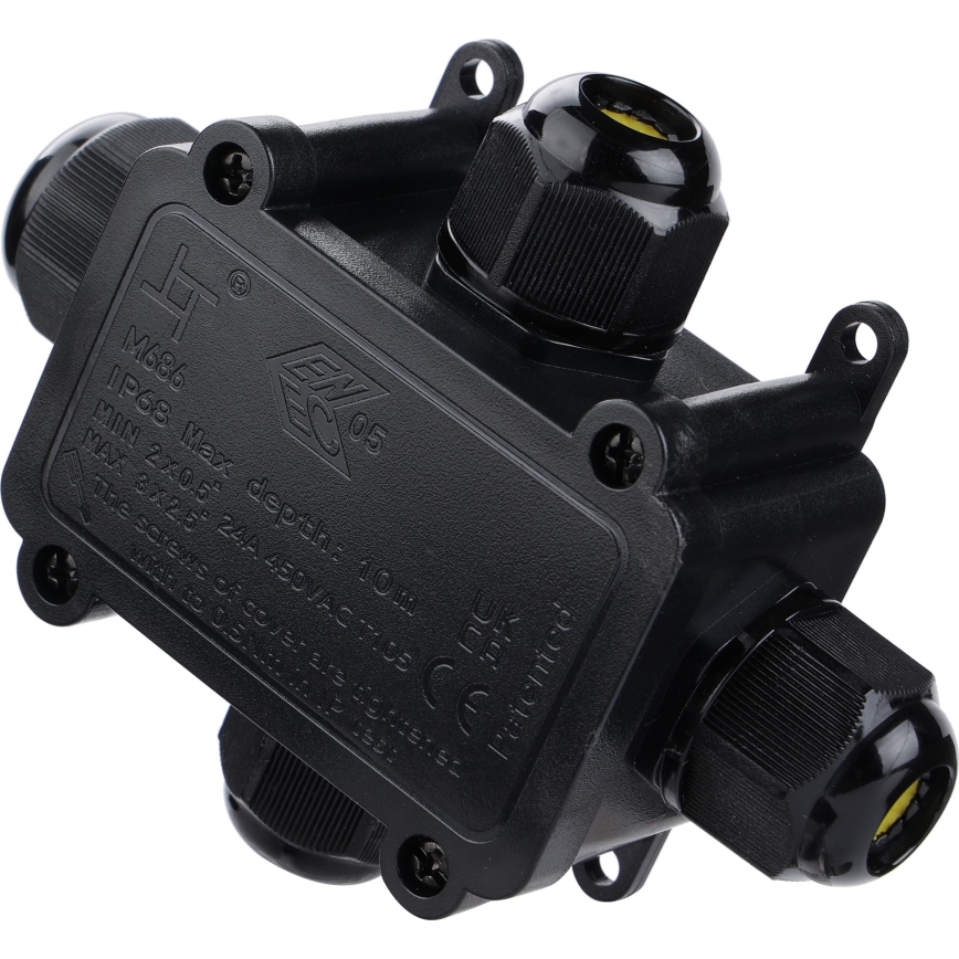 Vedenpitävä kytkentärasia 24A/230V IP68