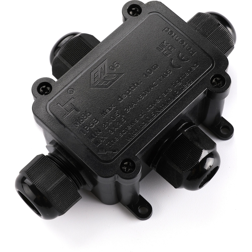 Vedenpitävä kytkentärasia 24A/230V IP68