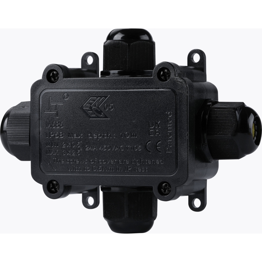 Vedenpitävä kytkentärasia 24A/230V IP68