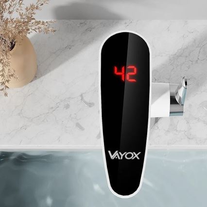 Vedenvesivaraaja LED-näytöllä 3000W/230V IPX4 valkoinen