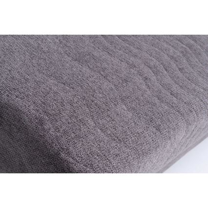 Verhoiltu kolmen hengen vuodesohva PAUL – sopii päivittäiseen nukkumiseen, käsinojilla, harmaa