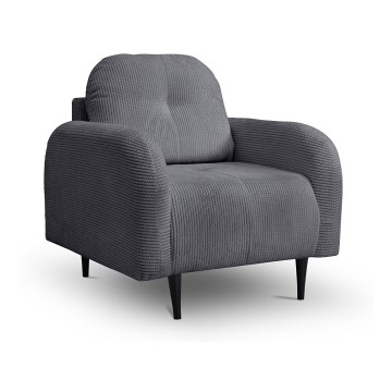 Verhoiltu nojatuoli CLOUDY, harmaa