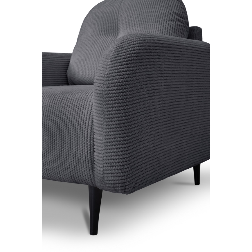 Verhoiltu nojatuoli CLOUDY, harmaa