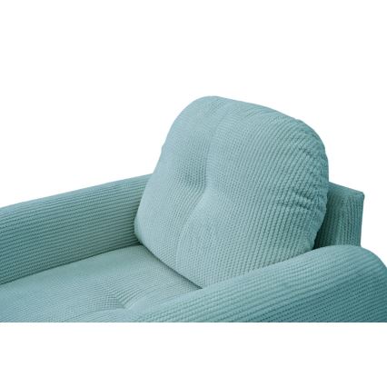 Verhoiltu nojatuoli CLOUDY, turkoosi