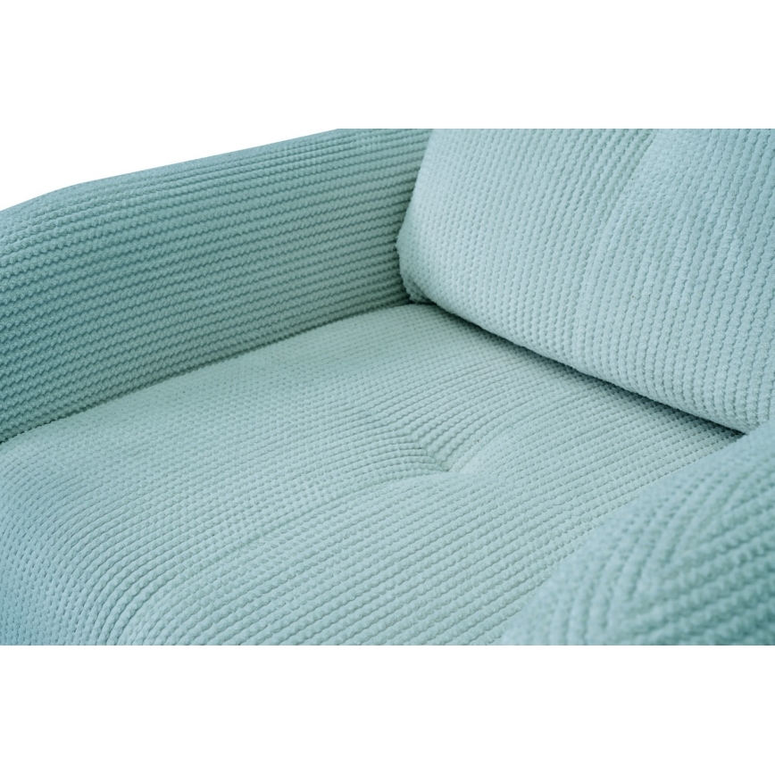 Verhoiltu nojatuoli CLOUDY, turkoosi