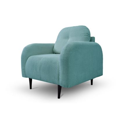 Verhoiltu nojatuoli CLOUDY, turkoosi